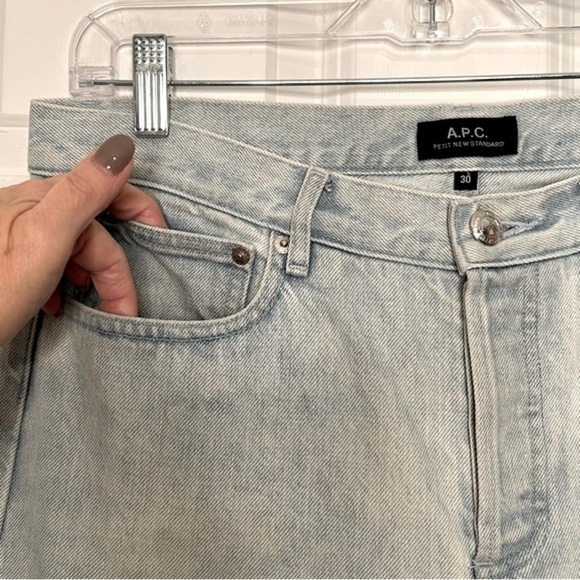 A.P.C. Light Wash Petit New Standard 5-Pocket Jeans Sz 30 - Picture 10 of 13